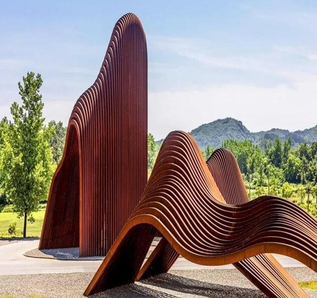 宛城锈钢板造型